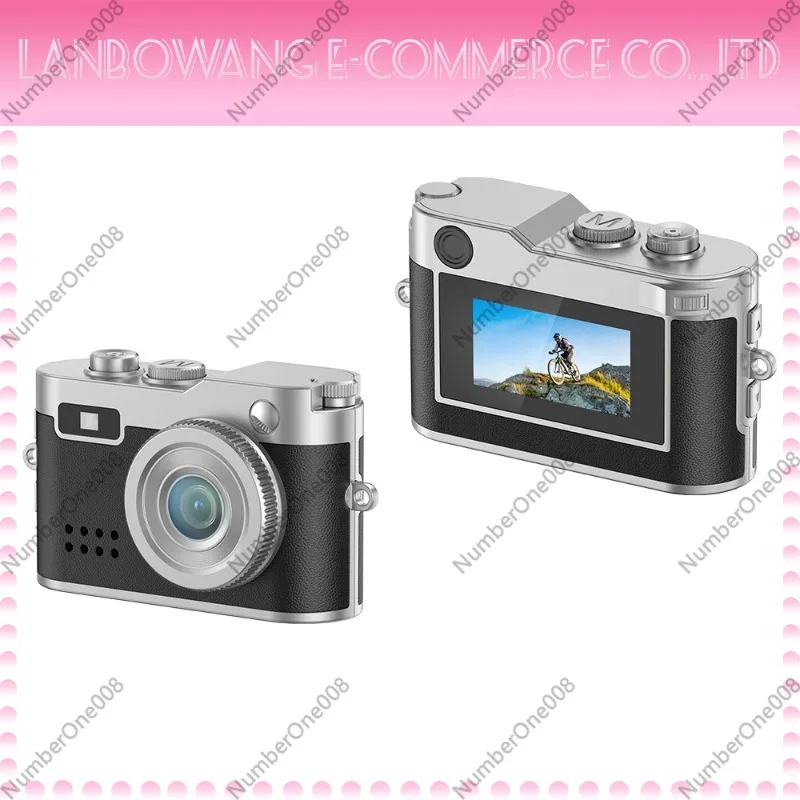 Retro Mini Thumb Digital Camera Portable Pocket Camera for Kids Cycling Hiking Travel Selfie Recording