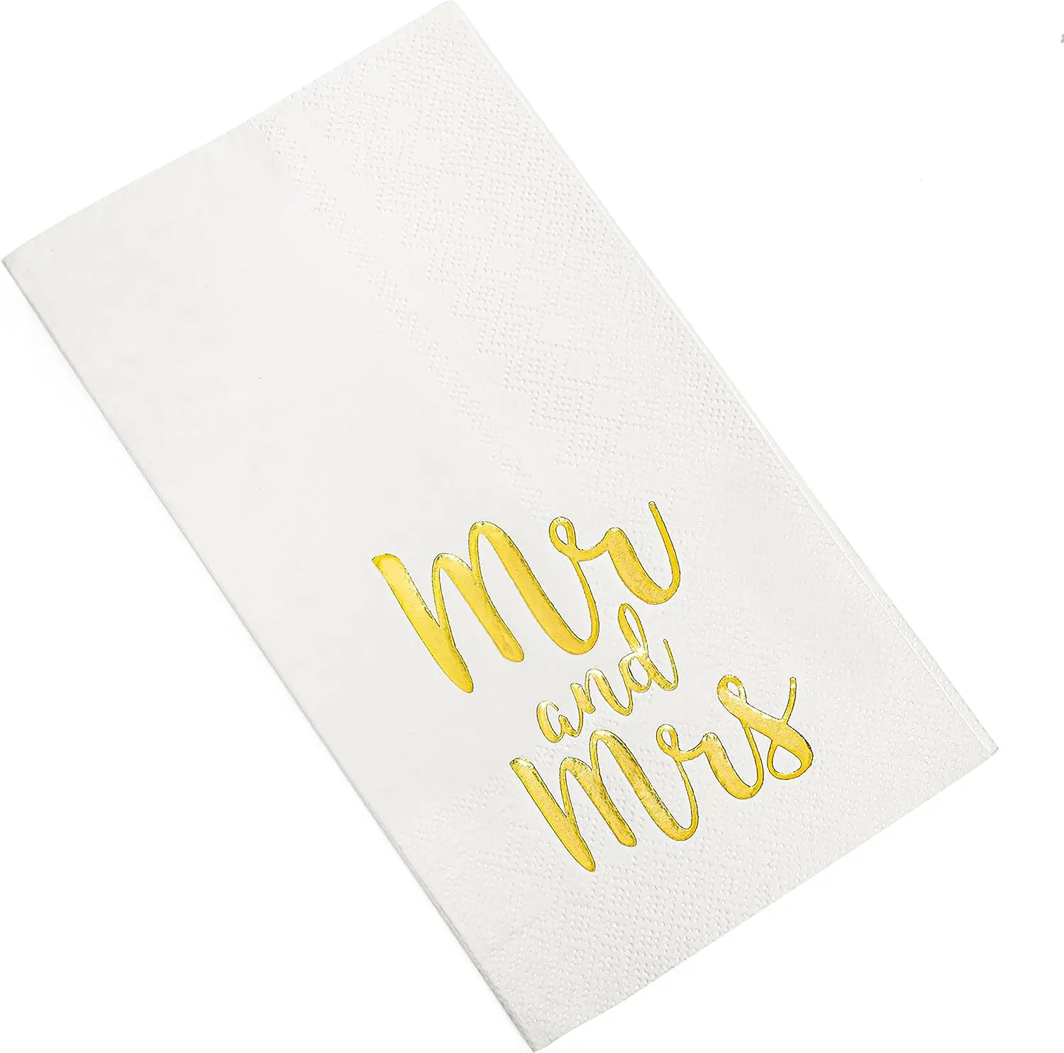 

Disposable Paper Napkins, Elegant Dinner Hand Napkin, Metallic Gold Foil for Bathroom and Bedroom, 3 Ply Pack, 100 Pcs