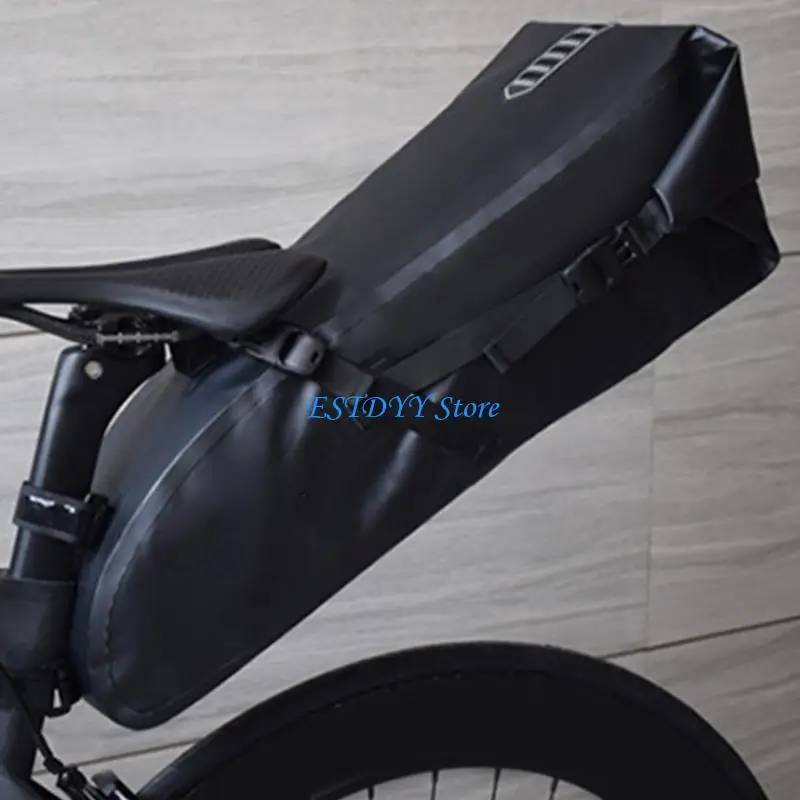 

G6DE 2.5L Bicycles Saddles Bag Bicycles Seats Bag with Reflective Strips for Mountain Bicycles, Quick Releases Mounting Bag