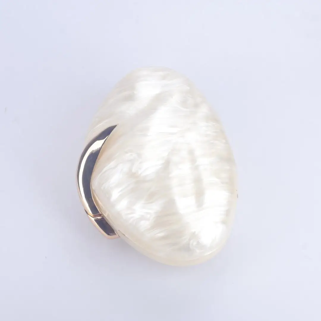 Baroque Shell Pearl Evening Bag, Niche High-End Clutch Bag, Wedding Banquet Dress Versatile Mini Crossbody Bag