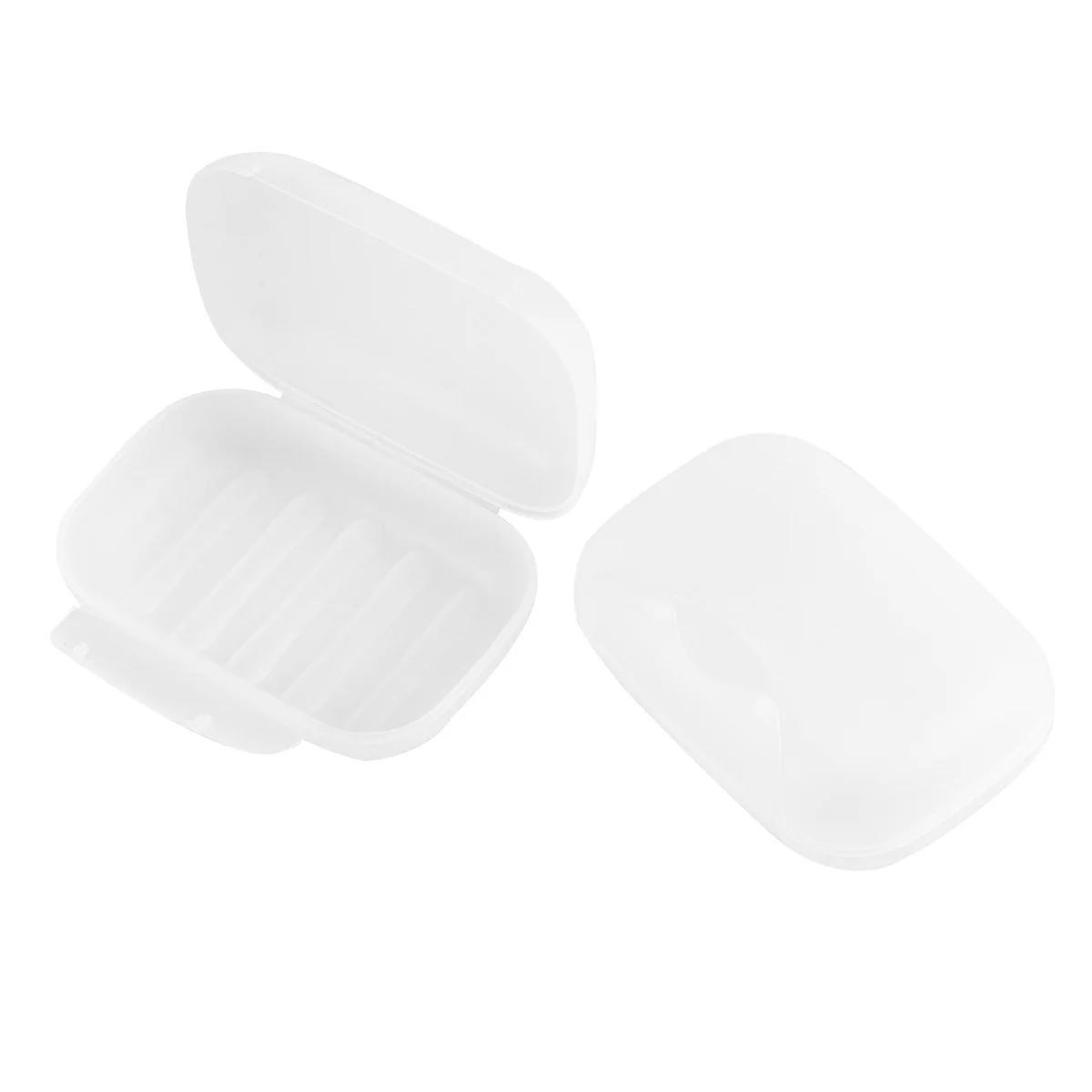 

Portable Soap Dish Box with Lock Compact Lightweight Travel Soap Container for Camping Hiking Outdoor Activities PP Plastic