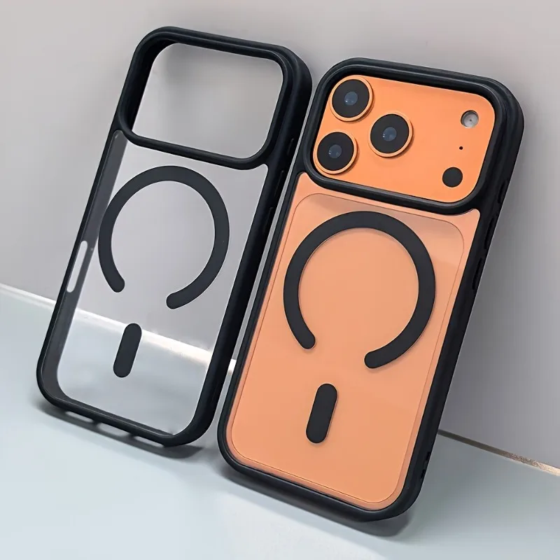 Ultra Slim Transparent Acrylic Case for iPhone Air 17 13 12 11 Pro Max 16 15 14 Plus 17E 16E for Magsafe Wireless Charging Cover