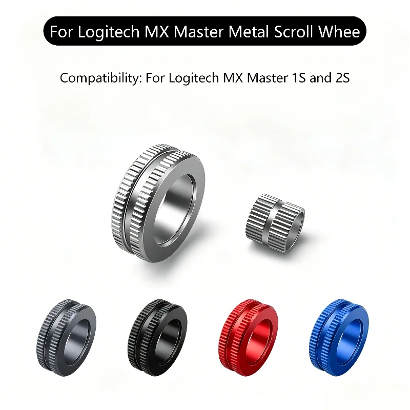 

Magnesium Aluminum Alloy Main & Side Scroll Wheel, Repair Parts for Logitech MX Master 1S/2S