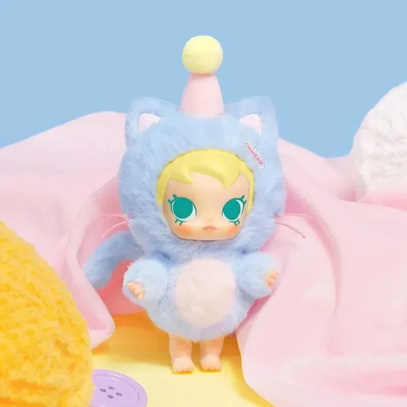 

POP MART Original Baby Molly Pocket Friends Series-Vinyl Plush Pendant Blind Box Mystery Box Guess Bag Toys Doll Anime Figure