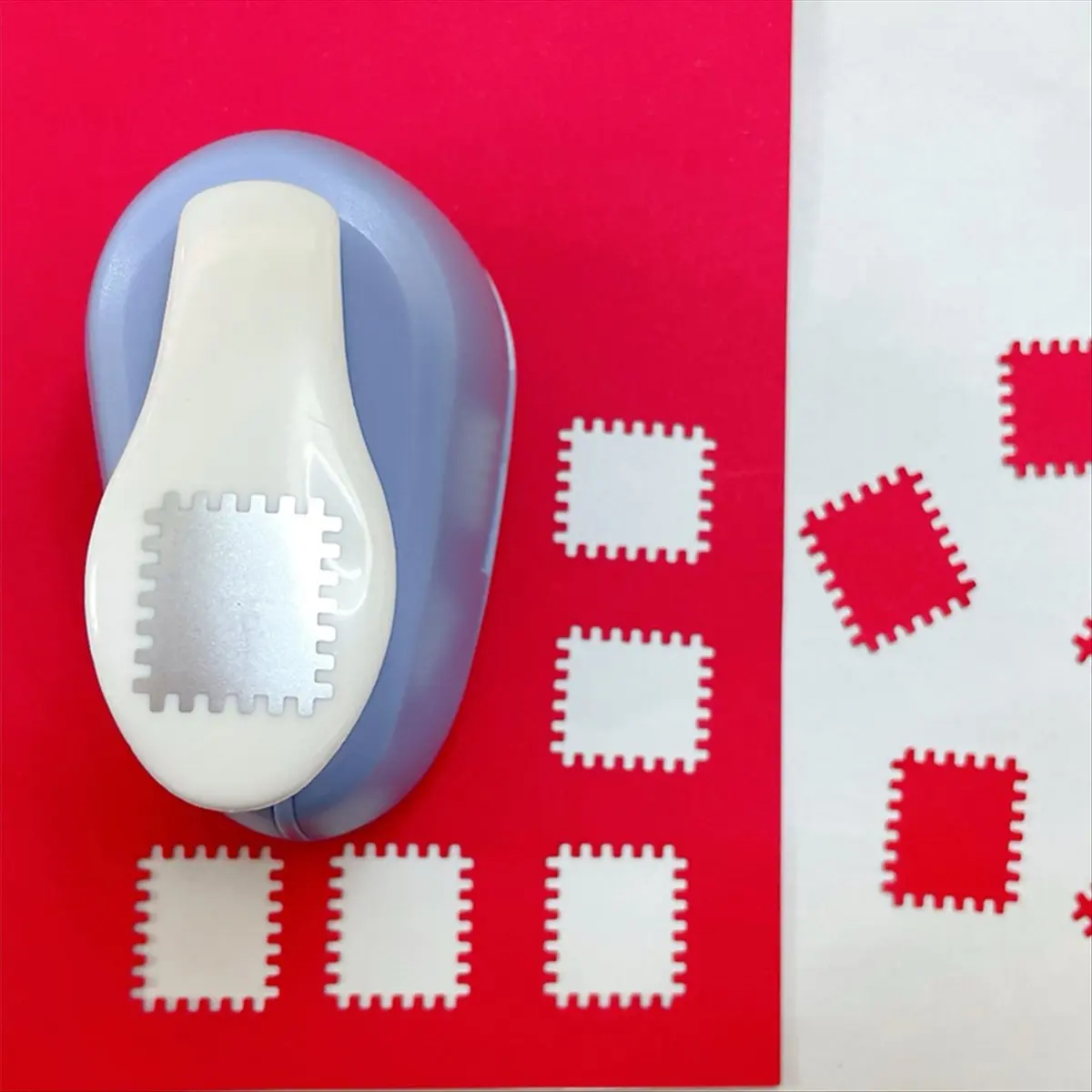 Perfect-Stamp Shape Craft Punch Embossing Machine Round Hole Punch Toothed Puncher Embosser