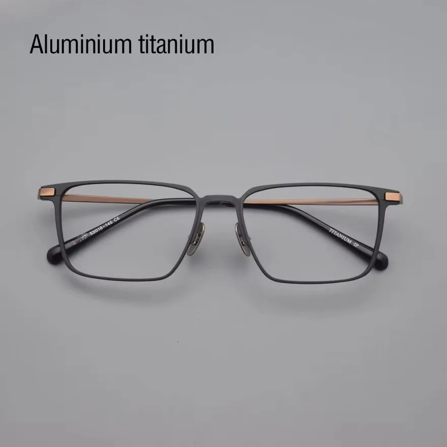 

Ultralight Full Frame Pure Titanium Glasses Frame Aluminium Myopia For Men Optical Prescription Eyeglasses High-Quality 53 18