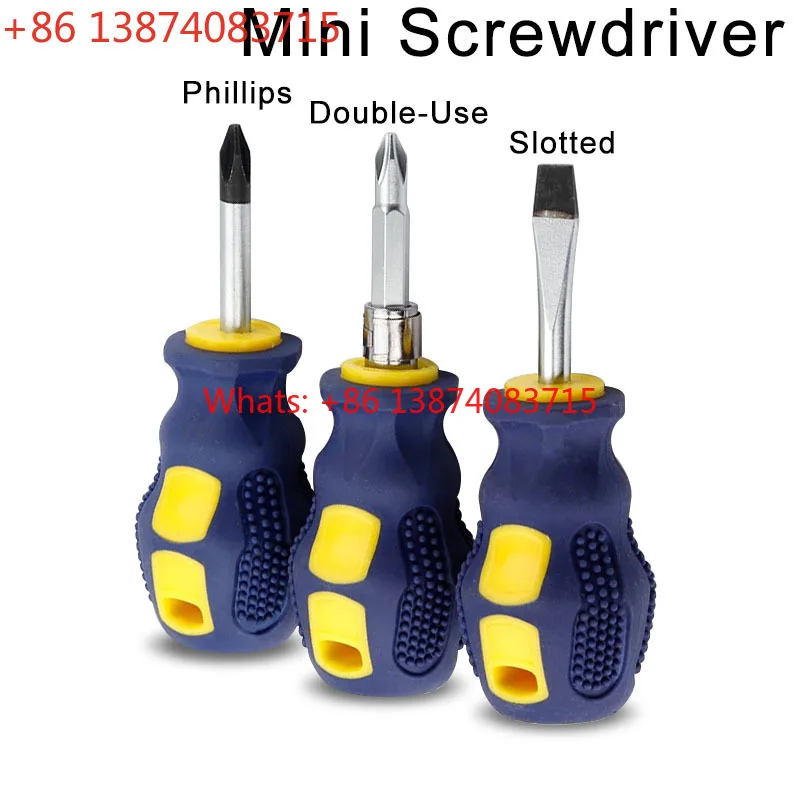 Slotted Screwdriver Set Mini Small Portable Radish Head Screwdriver Phillips Screwdriver Manual Hardware Tools