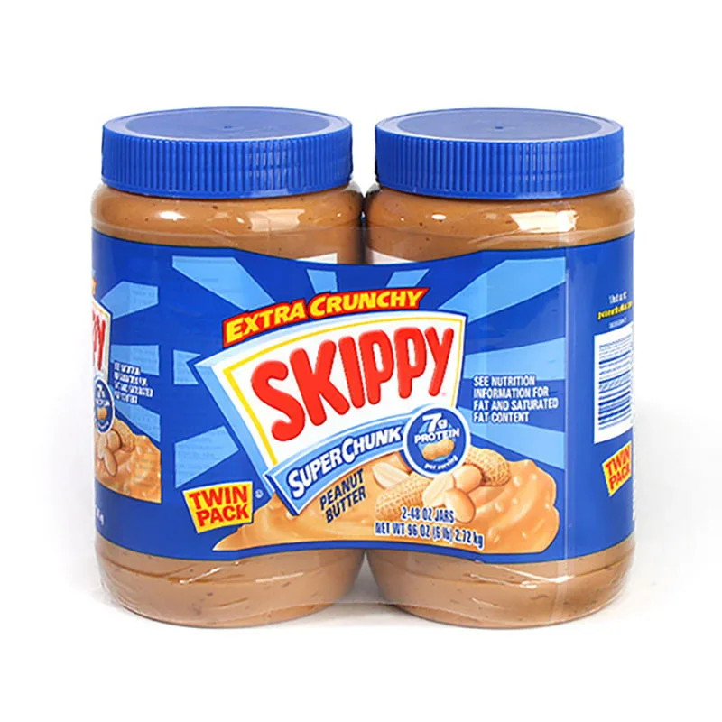 1.36kg of skiy peanut butter x 2 crunches (chunks)/Costco