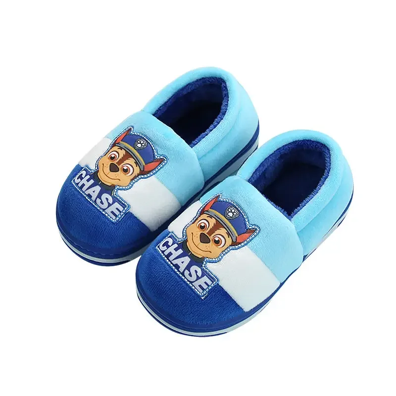 Paw Patrol Marshall Children Cotton Slippers Bag with Cute Winter Home Non-slip Boy Girl Child Baby Cotton Shoes Shipping Free