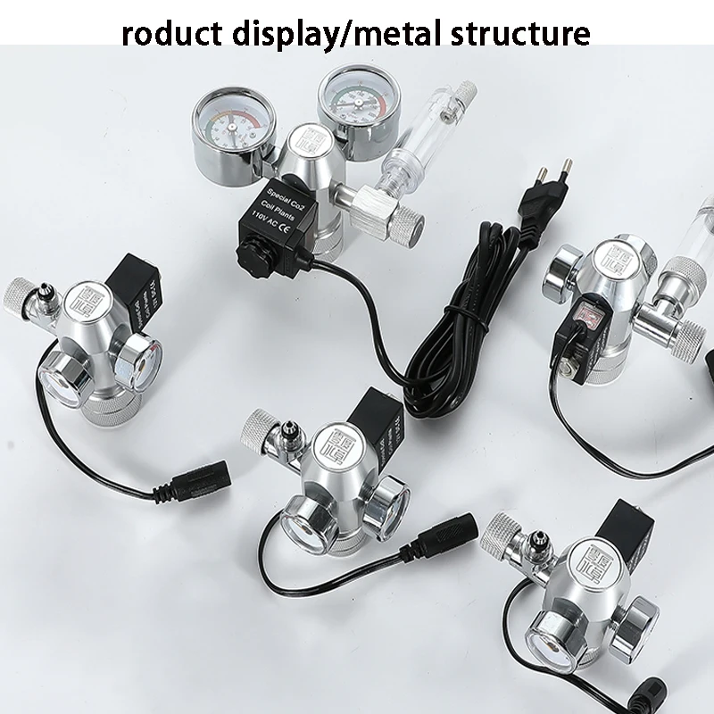 AC100-240V Aquarium CO2-Regler Elektromagnetisches Ventil Blasenzähler CO2-Kontrollsystem Fischbecken CO2-Druckminderventil – Detail 12