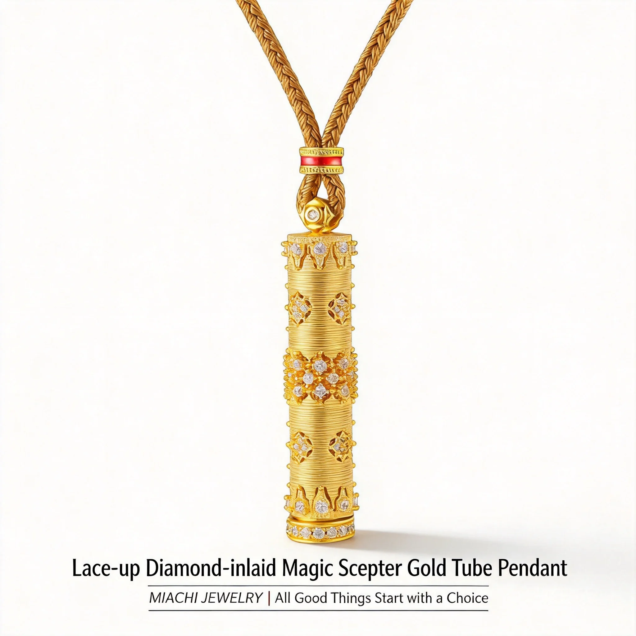 24k-gold-plated-chinese-auspicious-cylinder-pendant-inlaid-rhinestone-brushed-craft-magic-wand-amulet-jewelry-for-women-blessing