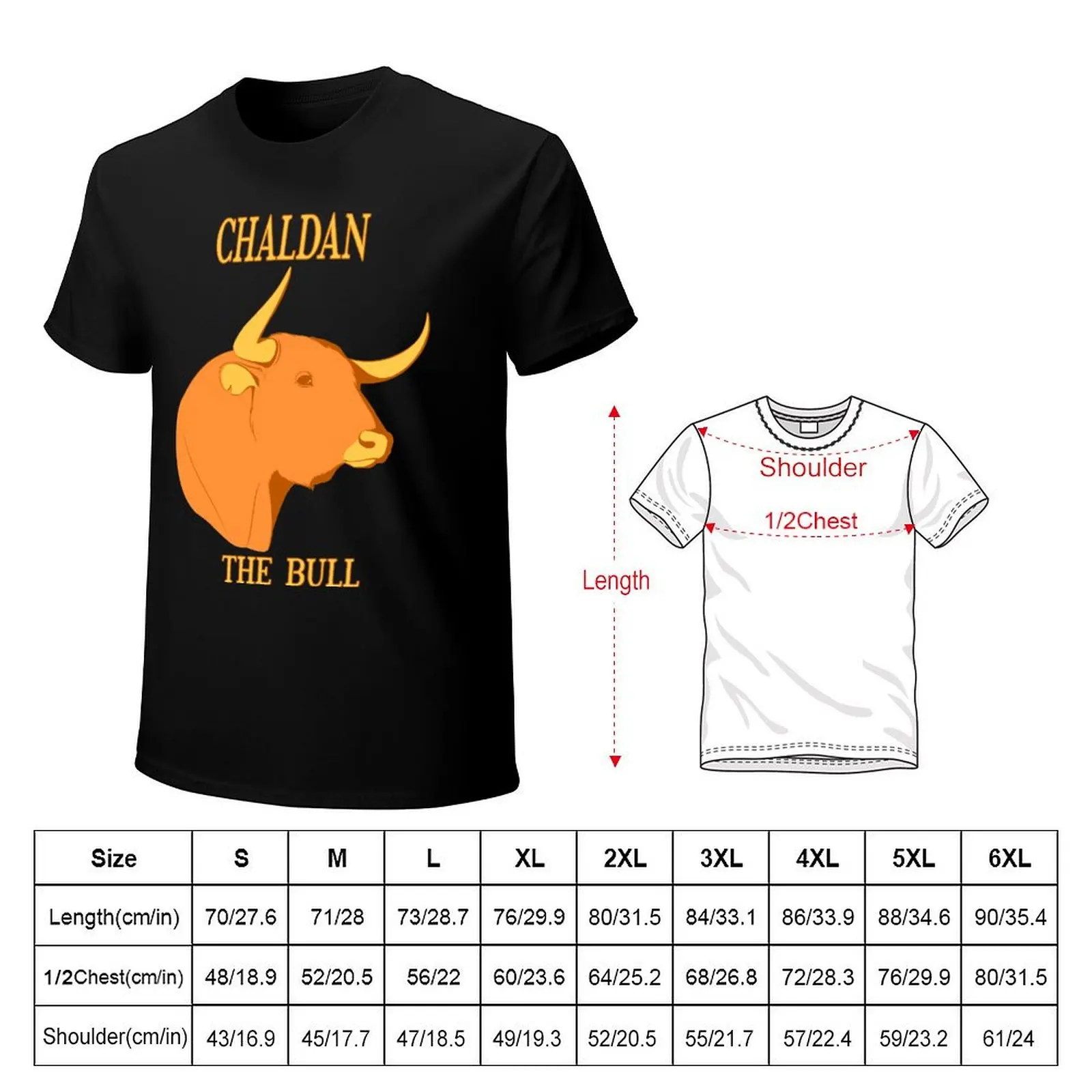 Chaldan the Bull T-Shirt Regular Fit Plain Tee Shirt