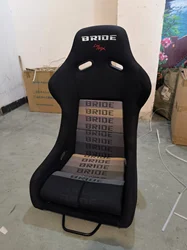 BRIDE Car Seat Adjustable Racing Seat Universal For Sport Car Simulator Bucket Seats Black Frosting Car Interior Accessories