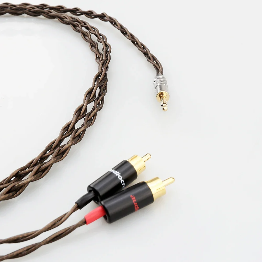 HI-End Odin Silver Plated 2RCA Audio Cable To 3.5mm Plug Audio Video Cable HIFI