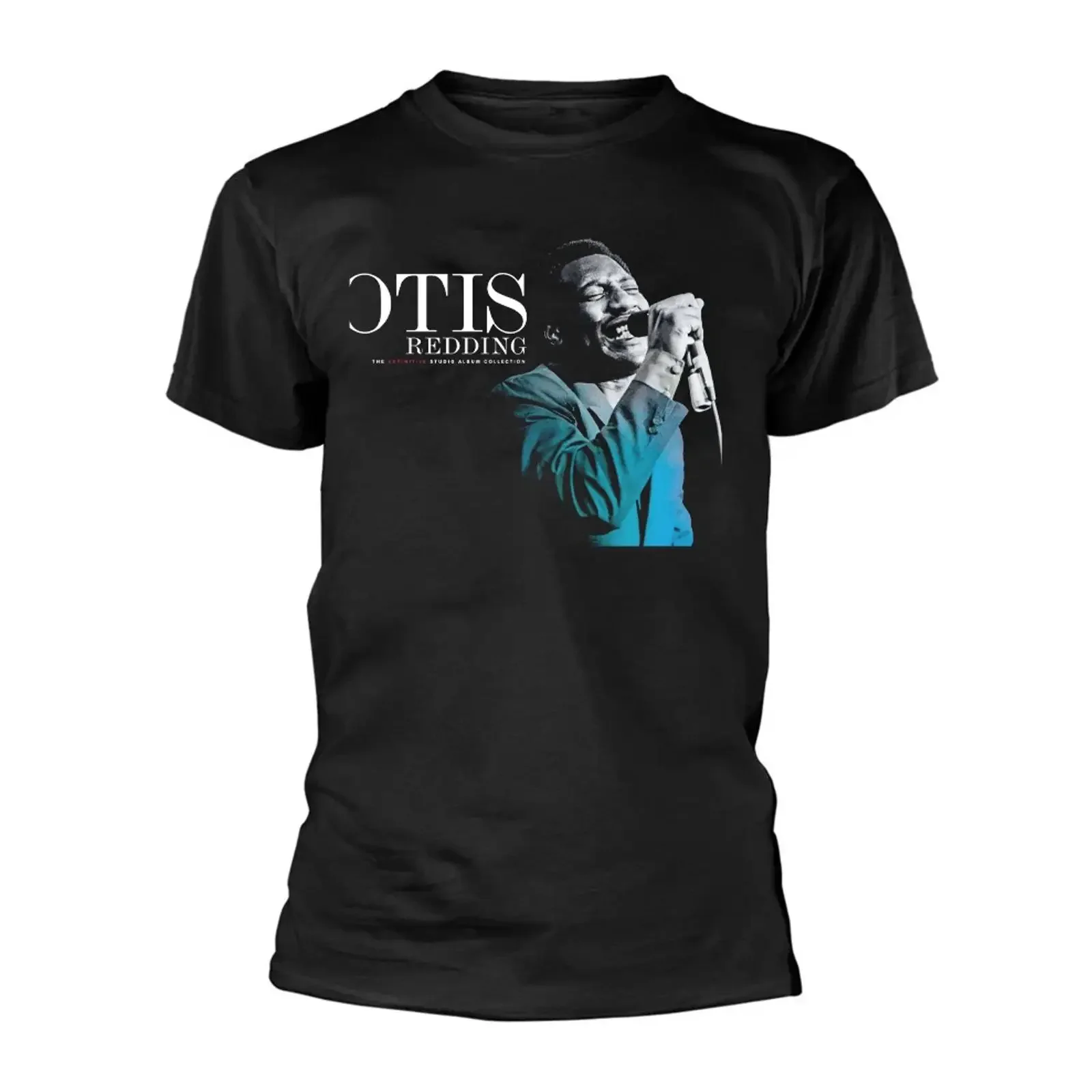 Camiseta de algodón negra Otis Redding The Definitive Studio Album, tallas S-5XL, CL125, estilo vintage, lavada, cómoda y elástica