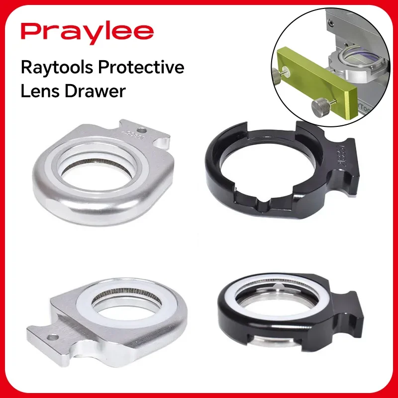 Raytools Lens Seat Laser Protective Lens Drawer 24.9x1.5 27.9x4.1 37x7 Metal Seal Ring Sealed Lid for BT240S/BM109/110/111