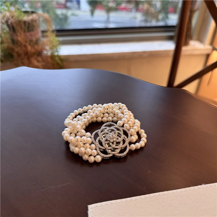 

Многослойный Новое поступление, роскошный женский браслет из натурального пресноводного жемчуга