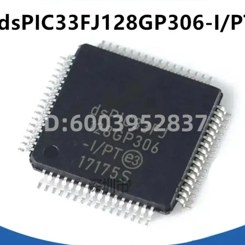 2PCS DSPIC33FJ128GP306-I/PT TQFP64 New