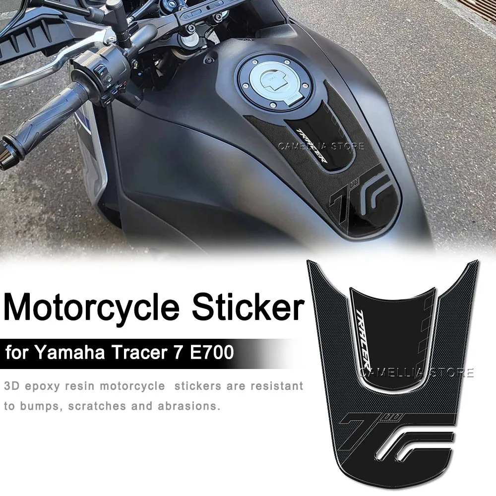 

Motorcycle Tunnel Foot Board Sticker 3D Epoxy Resin Waterproof Tracer 7 e 700 Motorcycle Sticker for Yamaha Tracer 7 e 700