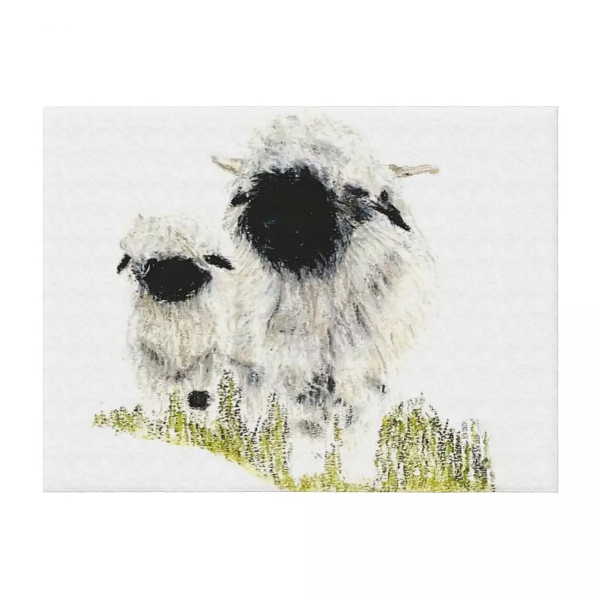 بطانية Valais Blacknose Sheep من Sam Coull Throw Blanket Hair Thermal manga Luxury Designer Blankets #1