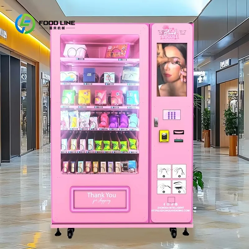 Customized US/EU Plug Standards Feminine Hygiene Nail Hair Vending Machine Touchscreen Wi-Fi/ ADA Compliant Advertising SDK
