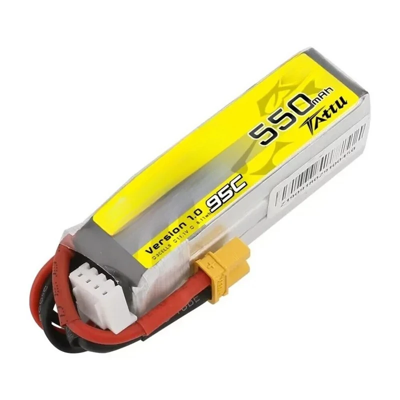 75C 95C 7.4/11.1/11.4V 1/2/3S يبو بطارية مع XT30 المكونات ل RC هليكوبتر كوادكوبتر FPV سباق الطائرة بدون طيار أجزاء 300/500/550mAh #6