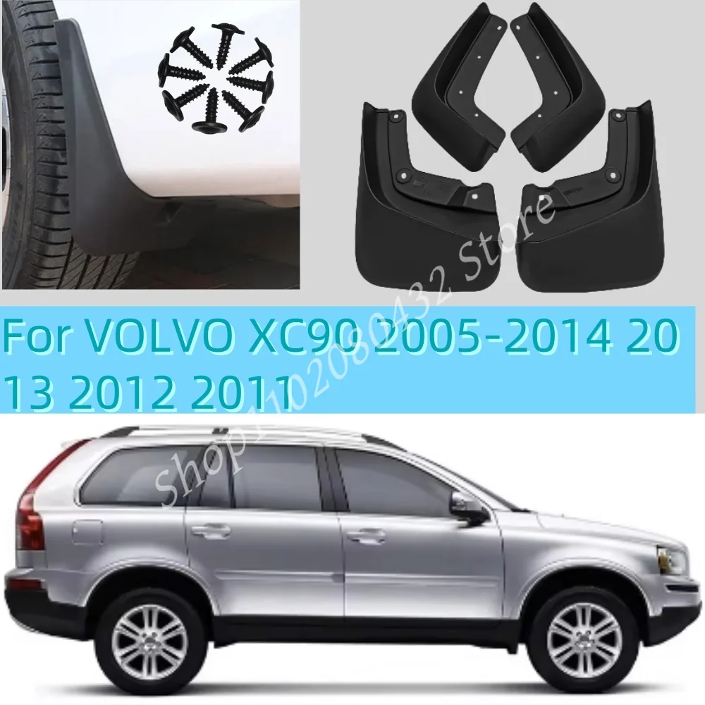 

MudFlaps For VOLVO XC90 2005-2014 2013 2012 2011 Mudguards Mud Flaps Splash Guards Front Rear Wheels Fender Car Accessories 4Pcs