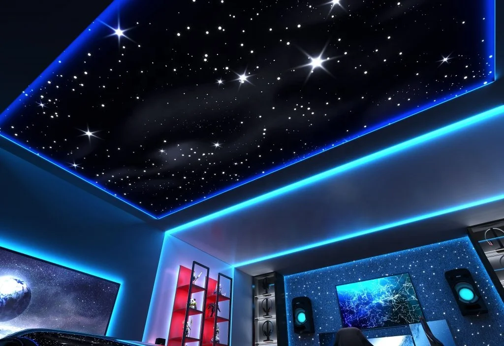 CUSTOM FIBRE OPTIC STAR CEILINGS for Home Theatres or Living Room,fiber Optic Light Ceiling Panels