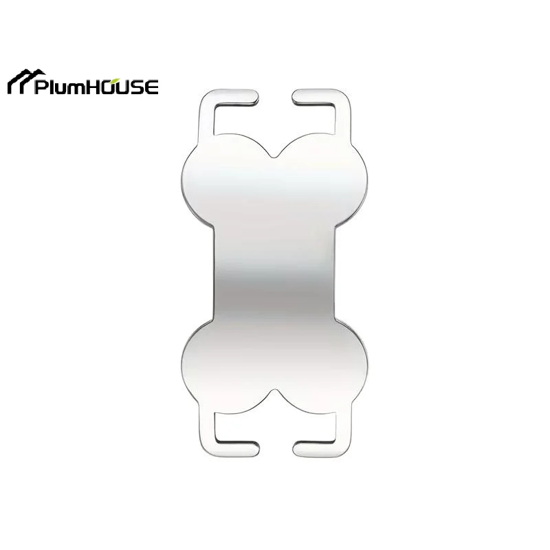 1Pcs Mirror Stainless Steel Blank Bone Shaped Pet ID Tag Dog Cat Name Tags Anti-lost Collar Pendant for Small Medium Large Pet
