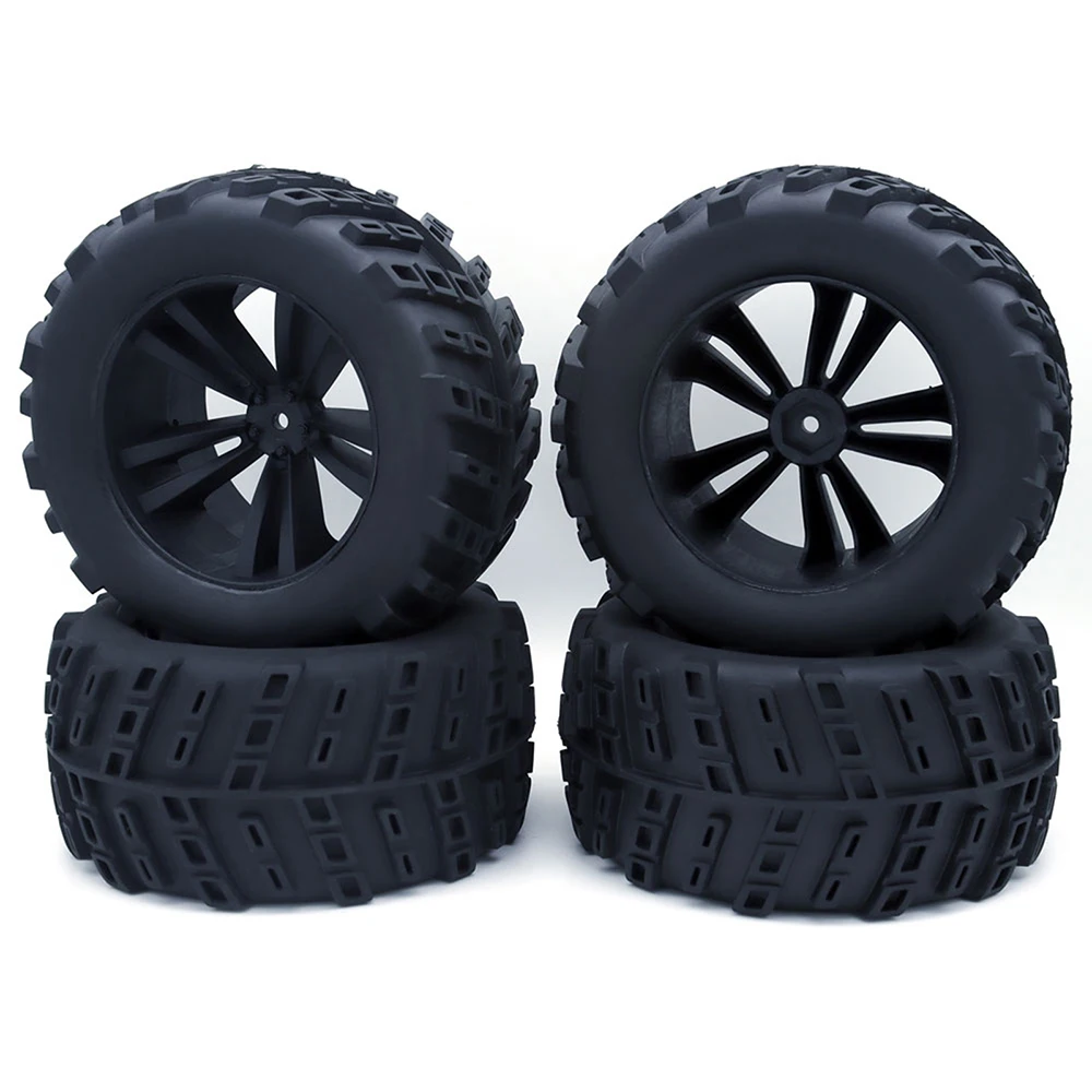 AUSTARHOBBY 1/10 Monster Tires Rally Tires 12mm Hex for 1/10 Traxxas HSP HPI