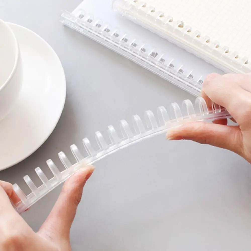 Accessory Paper Collection Clips Binder Circle Ring Plastic Comb Bindings Loose Leaf Book Binder Rings Binding Spines