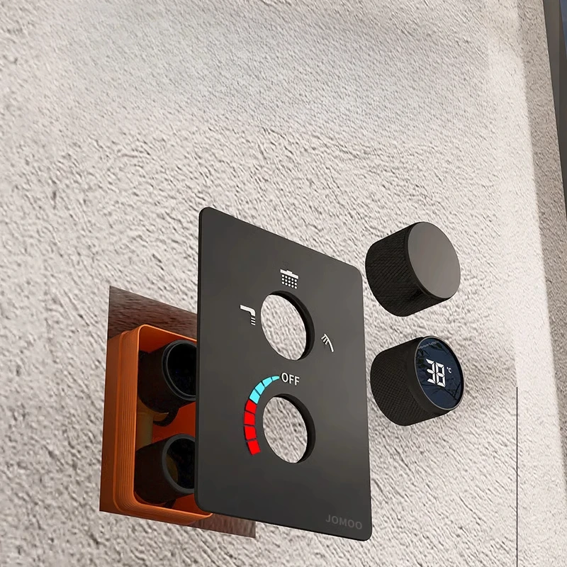 

Wall concealed shower set all copper