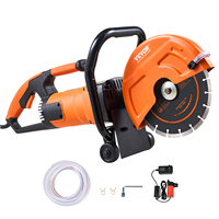 VEVOR Electric Concrete Saw 9in 1800W Motor Circular Saw Cutter with 3.5in Cutting Depth Wet/Dry Disk Saw Cutter for Stone Brick