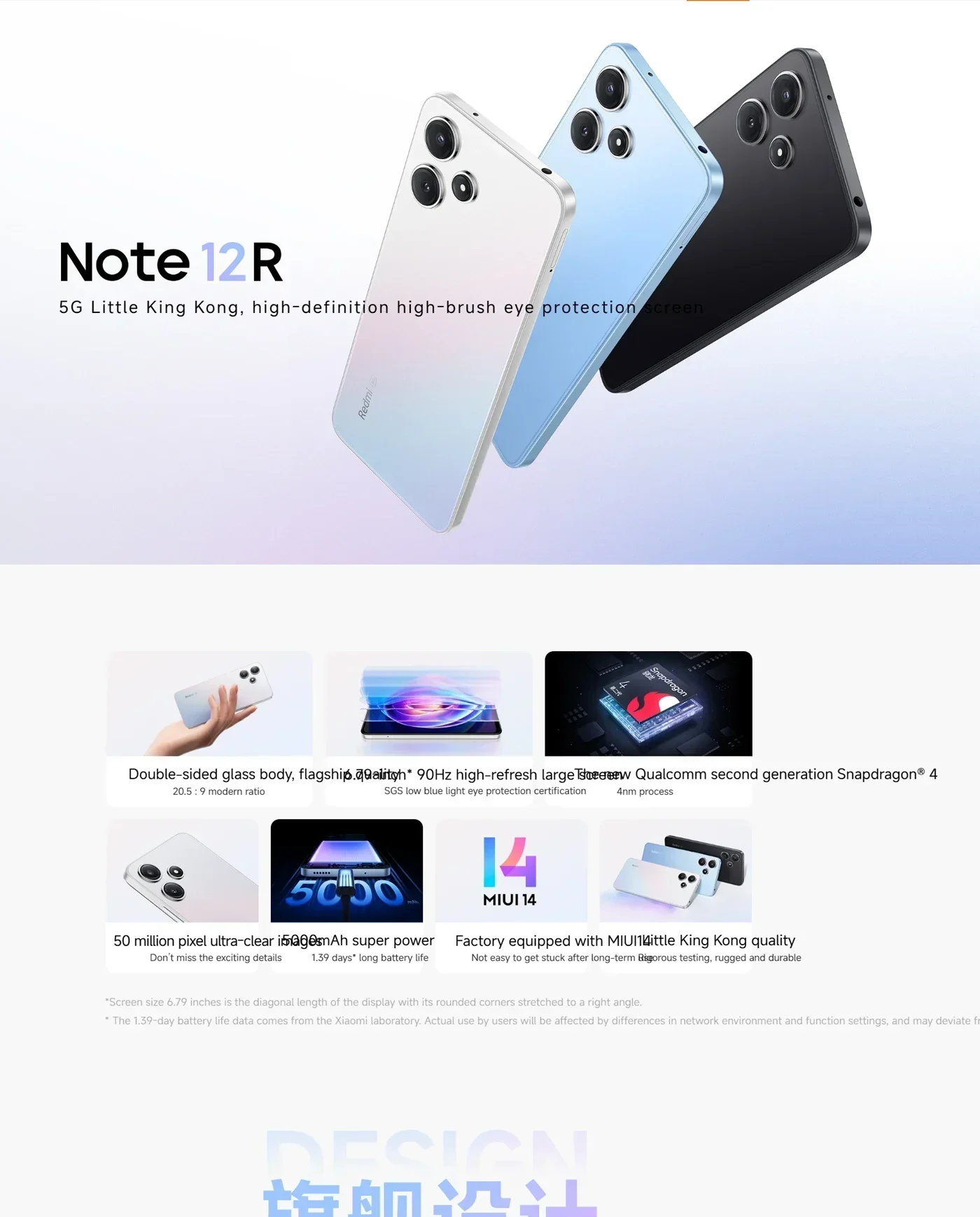 هاتف ذكي Global Rom Original Xiaomi Redmi Note 12R 5000mAh 50MP Android 6.79 بوصة MediaTek Dimensity 8200 Ultra 140 هرتز 5G #3