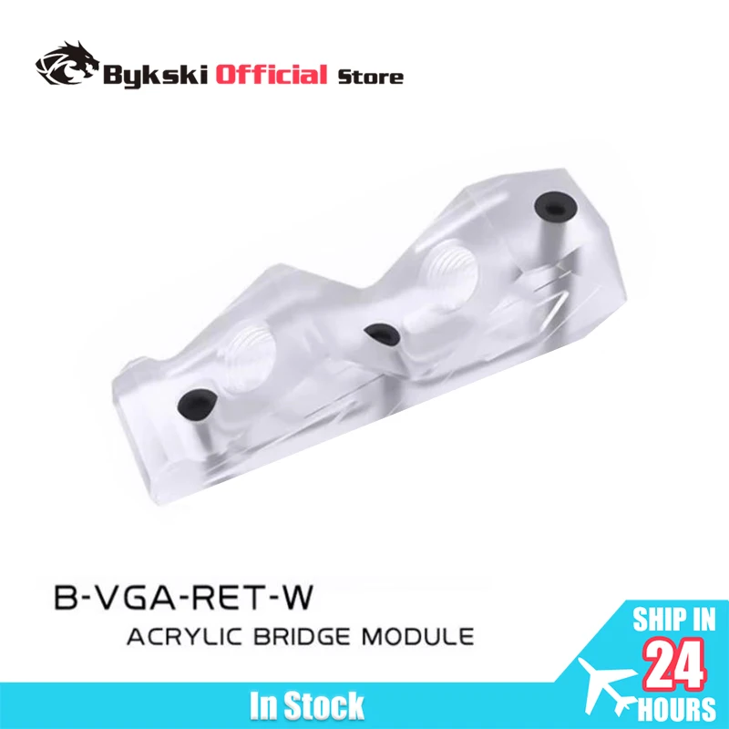 

Bykski B-VGA-RET-W Acrylic Transparent GPU Reversing Terminal Use for Graphics Card Water Cooler Block Computer Cooling System