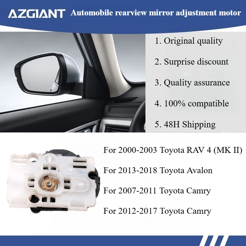 

Azgiant Car rearview mirror lens glass adjustment motor module for 2000-2003 Toyota RAV 4 (MK II)/Avalon 2013-2018 original
