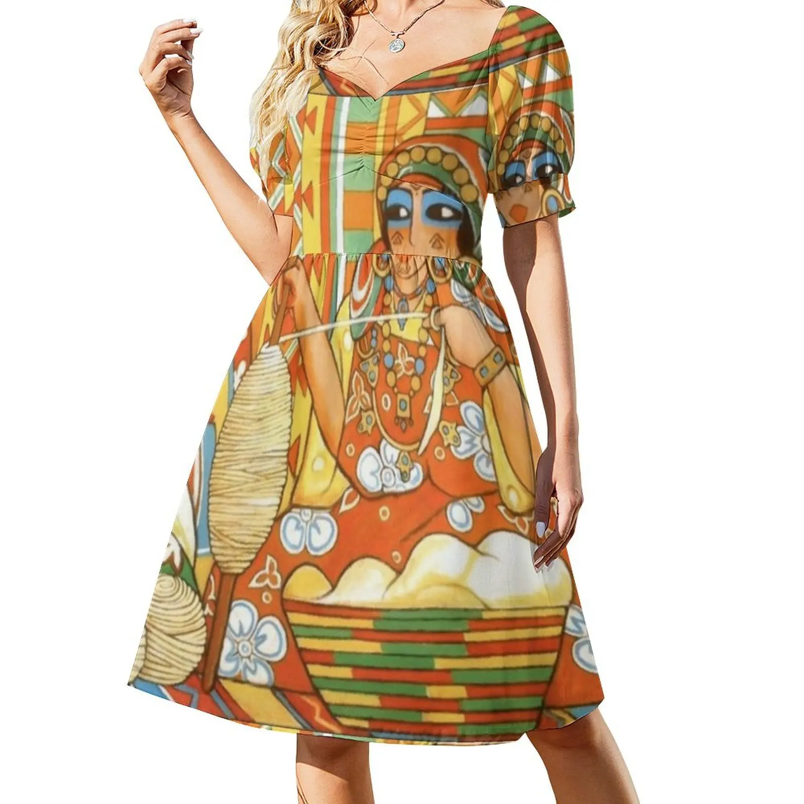 

Amazigh Berber Traditional culture Short-Sleeved Dress Women's summer dress dresses for woman 2025