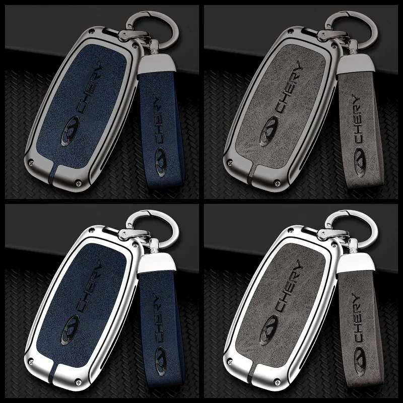 For Chery Tiggo 8Pro 7Plus Arrizo8 Omenda Remote Control Keychain Keyless Interior Accessories Zinc Alloy Car Key Case Cover