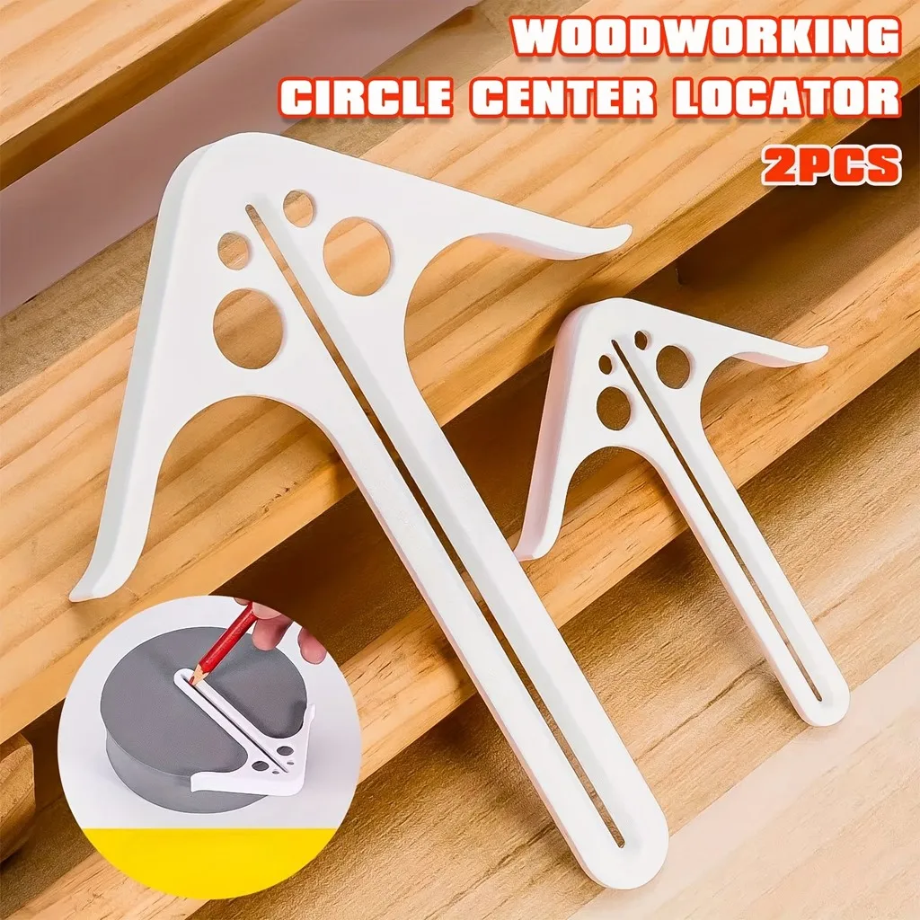 2pcs Precision Circle Center Finder, Woodworking Center Locator, Marking Scriber for Wood