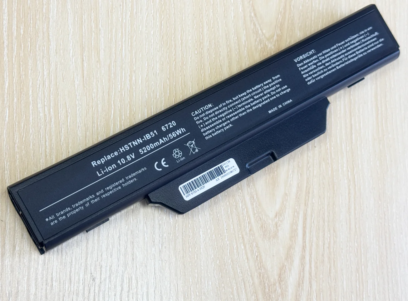 Laptop Battery for HP COMPAQ 510 550 610 615 6720s 6730s 6735s 6820s 6830s HSTNN-IB51/LB51/IB62/OB62