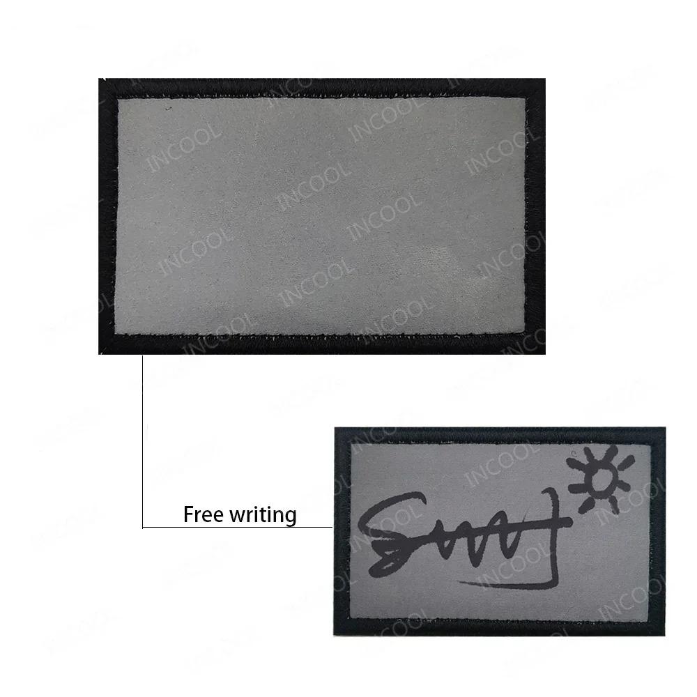 Parche bordado en blanco personalizable para nombre o letras - imagen 5