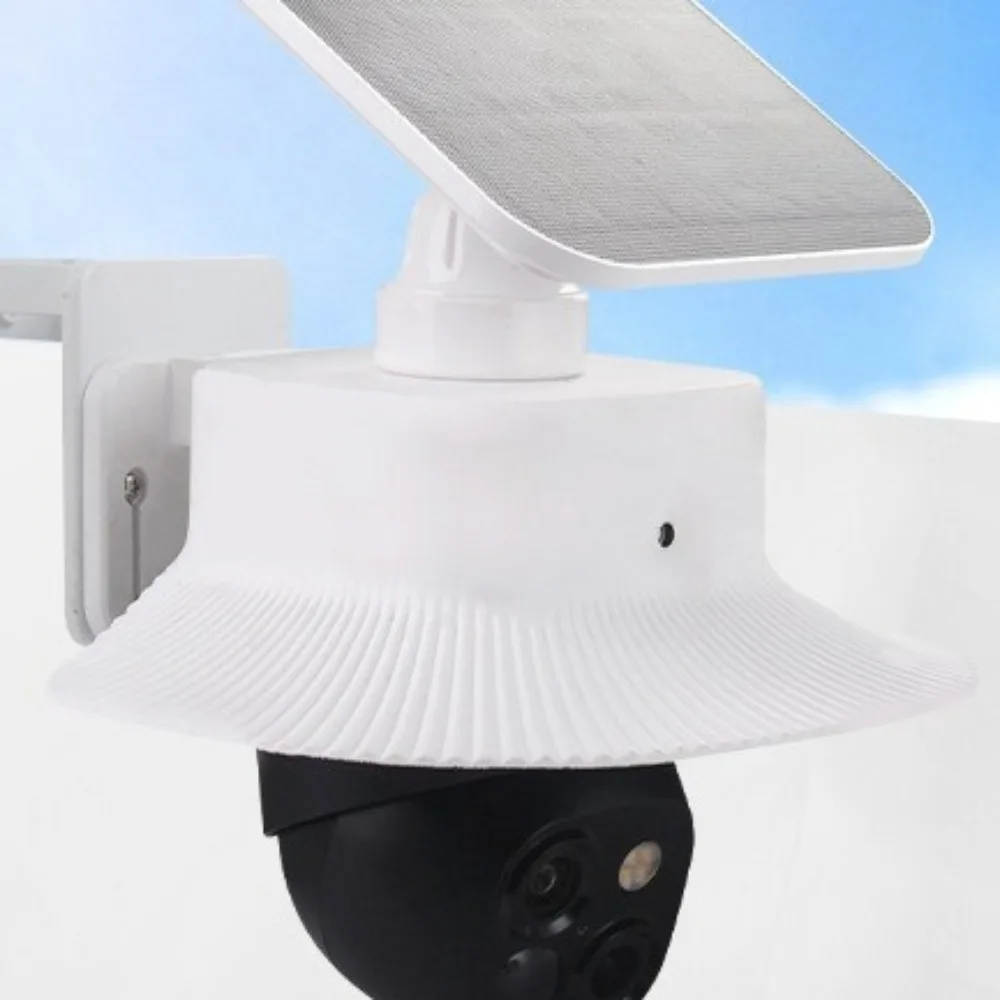 White Security Camera Cover Wall Mounted Weather Resistant Weatherproof Cover Dustproof UV-proof Protective Cover for Eufy S340