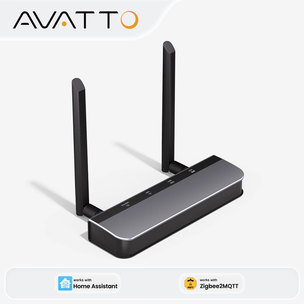 AVATTO ZigBee PoE Dongle Plus High-Performance Chipset Dual-antenna Ethernet,Wi-Fi,USB Connection,For Home Assistant,Zigbee2MQTT