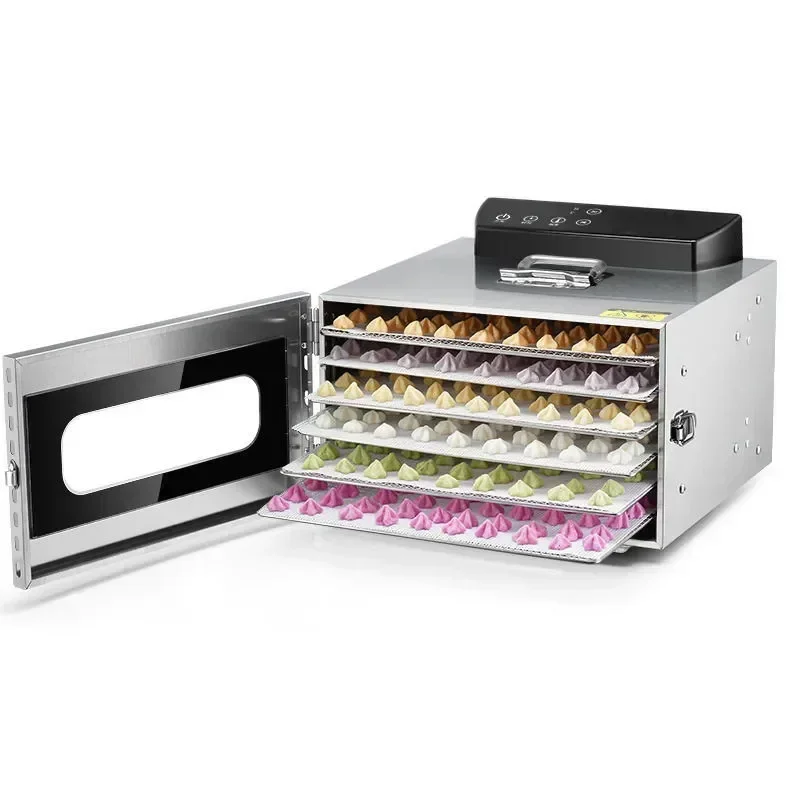 

-Full Stainless Steel Fruit Dryer Machine Cassva Dehydrator Dryer For Fruit Meat Tea Fish Nuts