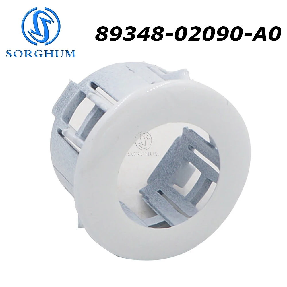 

SORGHUM 89348-02090-A0 89348-02090 White PDC Parking Sensor Retainer Reverse Radar Bracket For Toyota