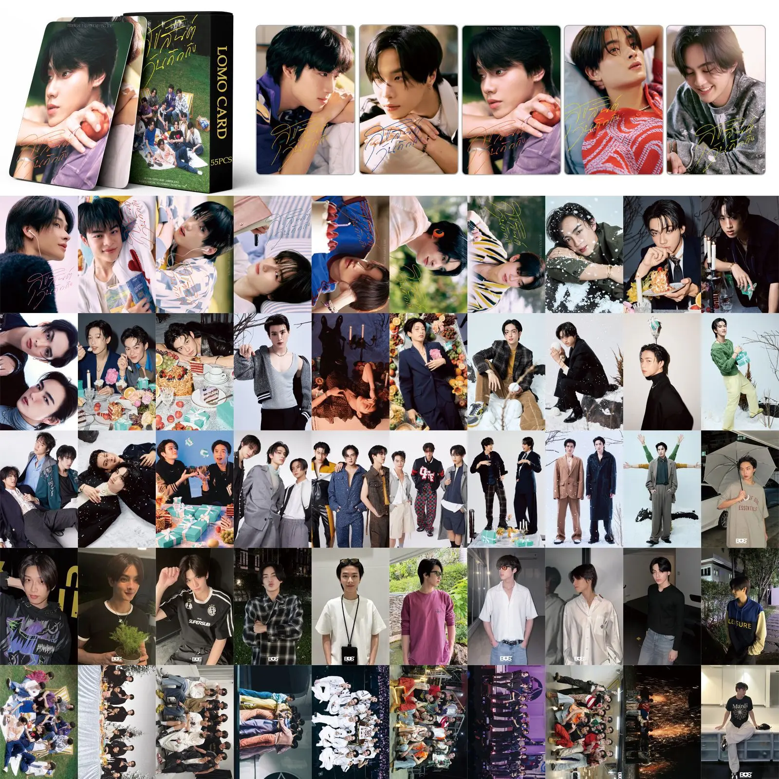 55Pcs/Set Kpop BUS New Album Happily Missing You Lomo Cards Photocards High Quality Print Photo Cards For Collection Fans Gifts