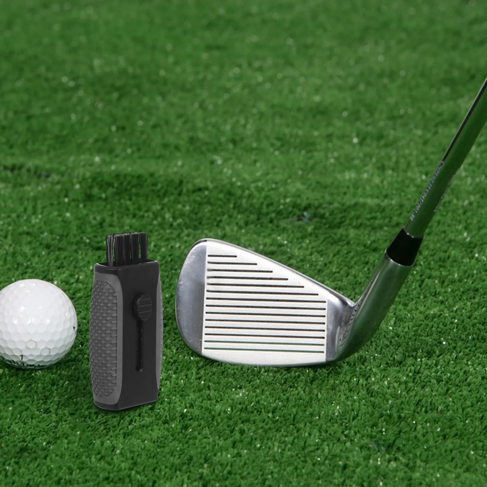 

Retractable Golf Brush and Groove Cleaner Compact Design for on Course Use Essential Cleaning Tool for Golfers