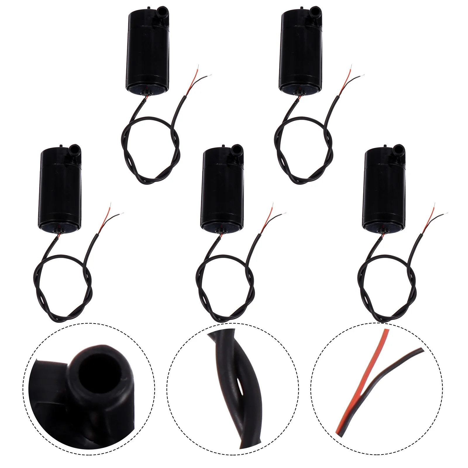 

5Pcs Low Noise Dc Mini Water Pump Durable Submersible Motor Pump for Aquarium Fountain Pond Oxygen Increase Water Pumps