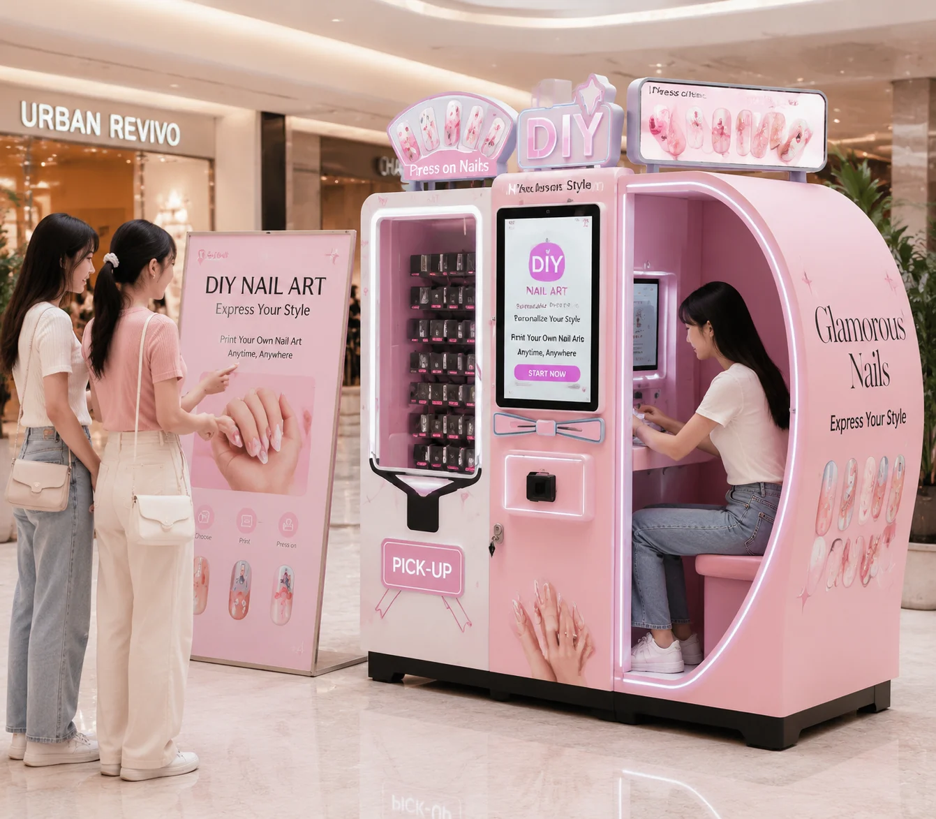 Nail Printer Machine AI Design Equipment Intelligent Beauty Device Digital System Automatic Commercial Application