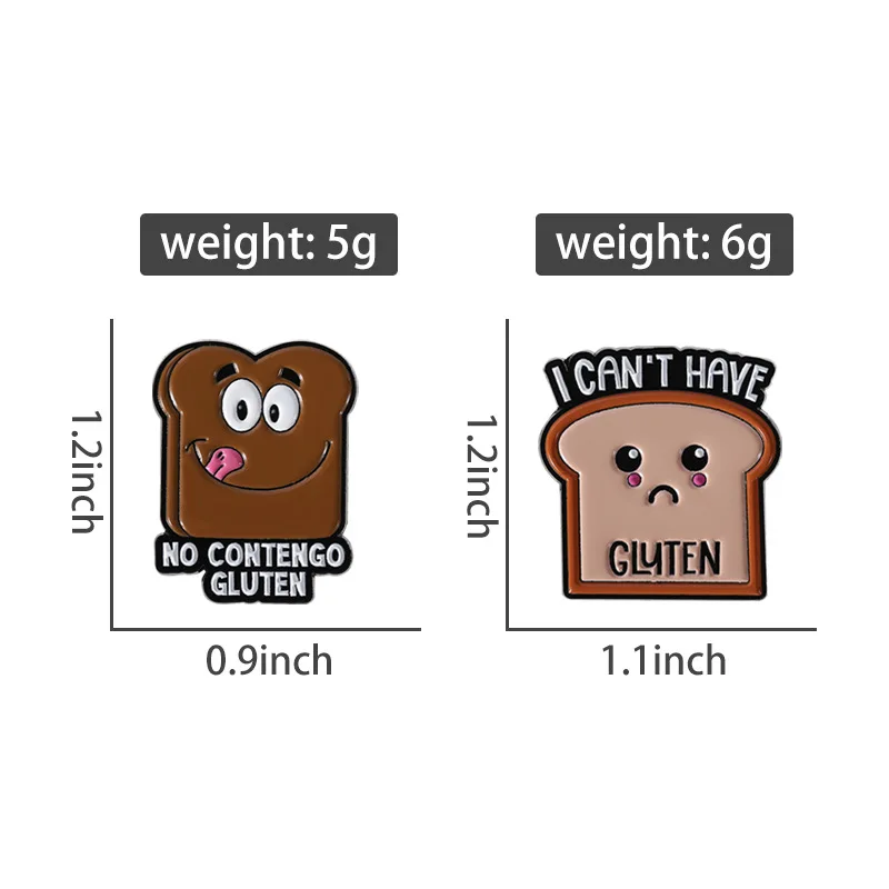 أنا أتسامح الكثير من الأشياء ولكن لا دبوس المينا الغلوتين مضحك خالية من الغلوتين شارة نخب لطيف